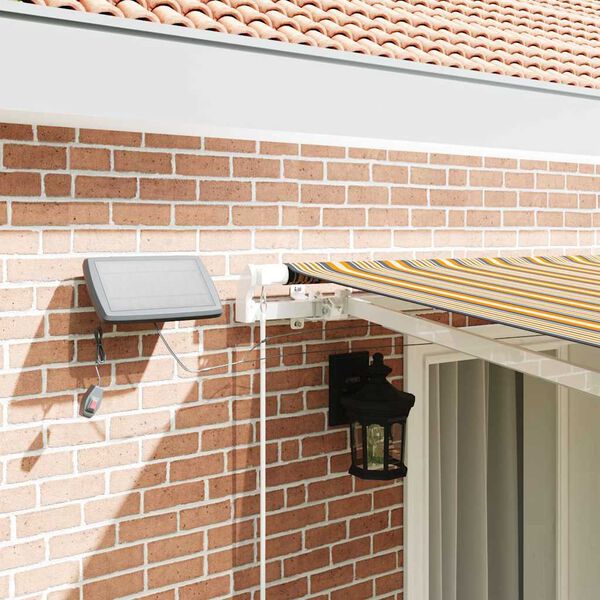 vidaXL Markiza zwijana Wielokolorowe 400 &times; 300 cm Tkanina i Stal