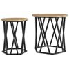 vidaXL Stolik kawowy 2 pcs Dąb rzemieślniczy 50 x 50 x 50 cm