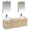 vidaXL Zestaw Szafek Łazienkowych 5 pcs dąb Sonoma 50 x 14,5 x 70 cm