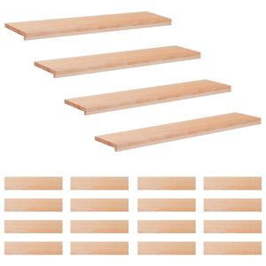 vidaXL Nakładki na schody 20 szt. 120 x 30 x 2 cm naturalny