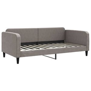 vidaXL Sofa z funkcją spania, kolor taupe, 100x200 cm, obita tkaniną