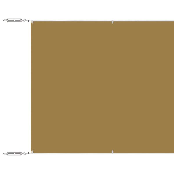 vidaXL Markiza pionowa, beżowa, 60x800 cm, tkanina Oxford