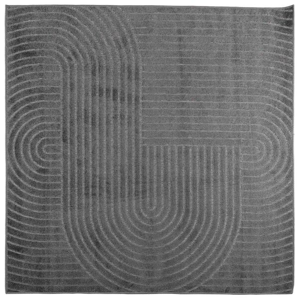 vidaXL Dywany pokojowe Kwadrat HUARTE Antracyt 200 x 200 cm Poliester