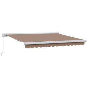 vidaXL Markiza wysuwana Ciemnoszary 500 &times; 300 cm Canvas i Aluminium