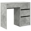 vidaXL Biurko Betonowy szary Drewno inżynieryjne 90 x 37.5 x 75 cm