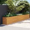 vidaXL Podwyższona grządka ogrodowa 578x50x69 cm, stal Corten