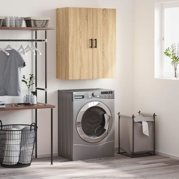 vidaXL Szafka wisząca, dąb sonoma, 69,5x34x90 cm