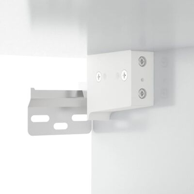 vidaXL 2-cz. zestaw szafek do łazienki, biały z połyskiem