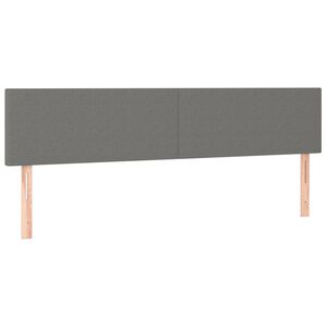 vidaXL Zagł&oacute;wki, ciemnoszare, 200x5x78/88 cm, tkanina
