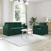 vidaXL Sofa 2 pcs Ciemna zieleń