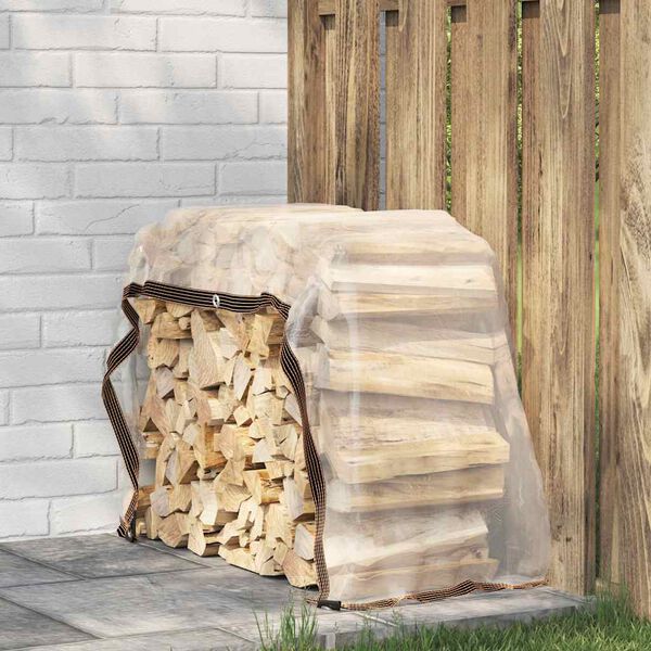 vidaXL Przezroczysta plandeka z oczkami 1x2 m PVC