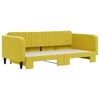 vidaXL Sofa rozsuwana, żółta, 100x200 cm, aksamit