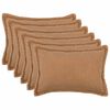 vidaXL Poszewka na poduszkę 6 pcs HOUTEN Beżowy 30 x 50 cm Boucl&eacute;