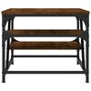 vidaXL Stolik kawowy, brązowy dąb, 100x49x40 cm