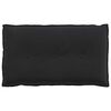 vidaXL Poduszka na plecy Czarny 80 x 50 cm Tkanina sztruksowa