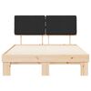 vidaXL Ramka ł&oacute;żka z tapicerowanym wezgłowiem Czarny 160 x 200 cm
