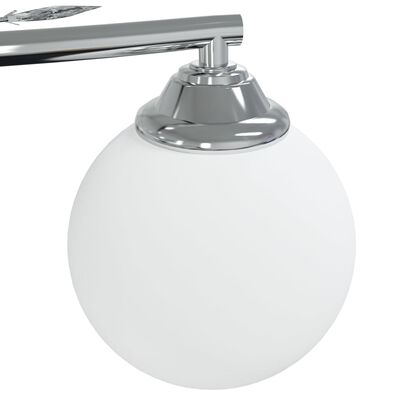 vidaXL Lampa sufitowa, okrągłe szklane klosze, 4 żarówki LED, G9