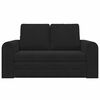 vidaXL Sofa Bed 60cm Czarny Aksamit