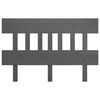 vidaXL Wezgłowie ł&oacute;żka, szare, 183,5x3x81 cm, lite drewno sosnowe