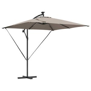 vidaXL Parasol plażowy 249 x 249 x 250 cm Poliester i aluminium