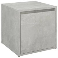 vidaXL Puf z szufladą, betonowy szary, 40,5x40x40 cm