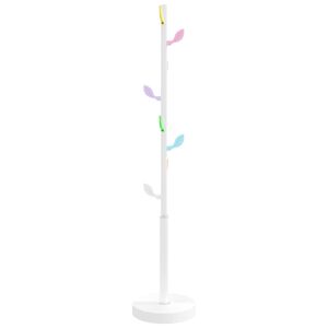 vidaXL Stojący wieszak na płaszcze, biały, 172 cm, malowane żelazo