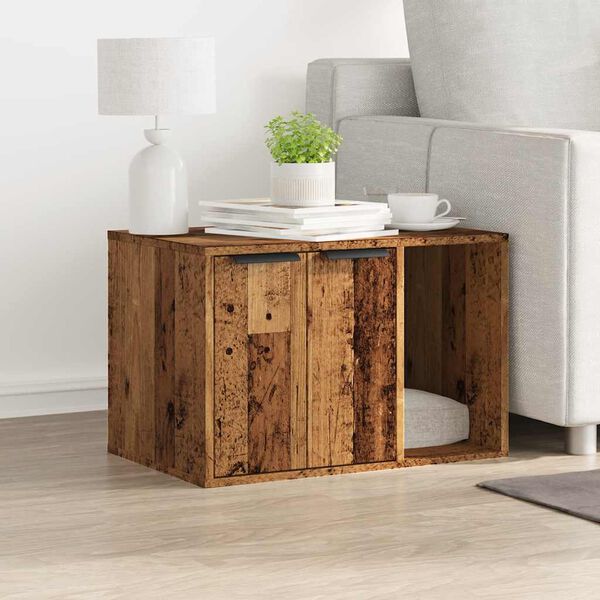 vidaXL Szafka na kuwetę, stare drewno, 60x40x40 cm