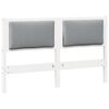 vidaXL Zagł&oacute;wek Inny Biały 140 cm Lite drewno sosnowe