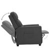 vidaXL Fotel rozkładany, ciemnoszary, tapicerowany tkaniną