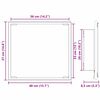 vidaXL Lustro łazienkowe LED Z lustrem Stare drewno 40 x 37 x 8.5 cm