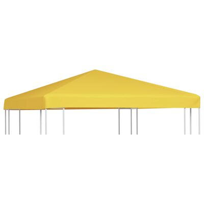 vidaXL Zadaszenie altany ogrodowej, 270 g/m², 3x3 m, żółte