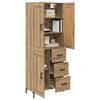 vidaXL Highboard 2 pcs Dąb rzemieślniczy Materiał drewnopochodny