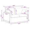 vidaXL Sofa 2 pcs Ciemnoszary 138 x 78 x 80 cm Aksamit