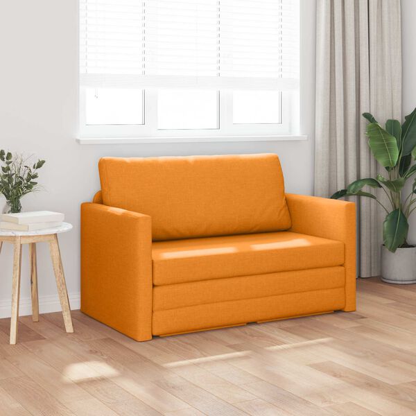 vidaXL Sofa Bed 110cm Ciemny Ż&oacute;łty tkanina