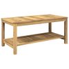 vidaXL Stolik kawowy Bielony 100,5 x 49 x 45 cm Lite Drewno Akacji