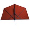 Madison Parasol balkonowy Sun Wave, 270 x 150 cm, ceglany