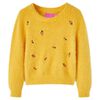 Sweter dziecięcy z dzianiny, ochra, 104