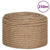 vidaXL Lina, 100% juty, 12 mm, 250 m