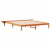 vidaXL Ł&oacute;żko z bocznymi stolikami Woskowy Brąz 200 x 210 cm