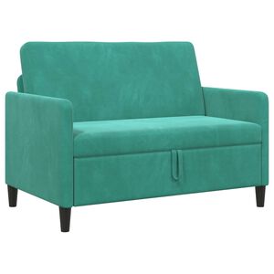 vidaXL Sofa z miejscem do przechowywania 2-osobowy Turkusowy