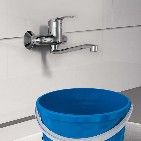 SCH&Uuml;TTE Bateria ścienna ORAZI z mieszaczem, chromowa