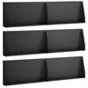 vidaXL Mur oporowy 6 szt. 80 x 12 x 50 cm Stal Czarny
