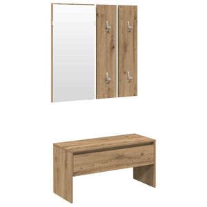 vidaXL Zestaw mebli do przedpokoju dąb artisan materiał drewnopochodny