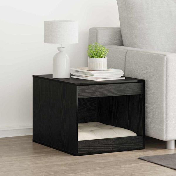 vidaXL Klatka na żwirek dla kota Czarny Dąb 47 x 59 x 42 cm