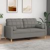vidaXL 2-osobowa sofa wypoczynkowa z poduszkami, ciemnoszara, 140 cm