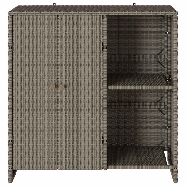 vidaXL Szafka do przechowywania Szary 100 x 36 x 102 cm rattan