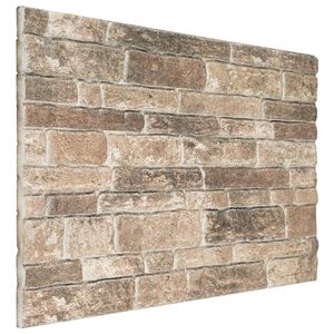 vidaXL Panele ścienne 10 szt. 100 x 50 cm Wielokolorowe Pianka EPS
