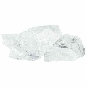 vidaXL Kamienie Ogrodowe Biały 12 cm Szkło