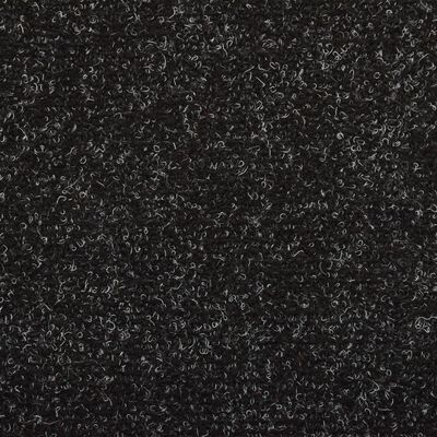vidaXL Nakładki na schody, 15 szt., igłowane, 65x21x4 cm, czarne
