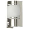 Smartwares Zewnętrzna lampa ścienna, czujnik, 14x20x10,5 cm, srebrna